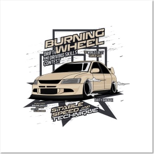 Evo IX - Burning Wheel Posters and Art